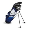 Left Hand TS5-51 10 Club Stand Set Graphite, Navy/White Bag