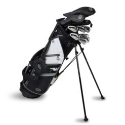 Left Hand TS5-51 10 Club Stand Set Graphite, Black/White Bag