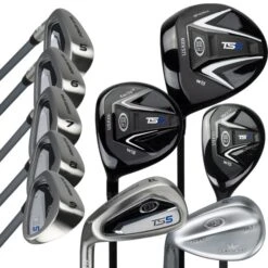 Left Hand TS5-51 10 Club Stand Set Graphite, Silver/White/Blue Bag 8 Left Hand TS5-51 10 Club Stand Set Graphite, Silver/White/Blue Bag -Golf Gear Shop 10154 AltB