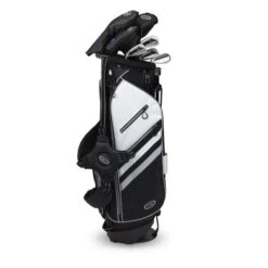 Left Hand TS5-54 7 Club Stand Set Graphite, Black/White Bag -Golf Gear Shop 11160 AltA