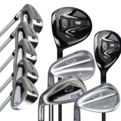 Left Hand TS5-57 10 Club Hybrid Iron Set Combo Shafts