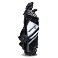Right Hand TS5-60 10 Club Stand Set Graphite, Black/White Bag -Golf Gear Shop 15103 AltA