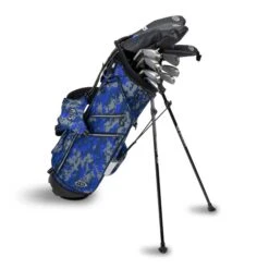 Right Hand TS5-66 10 Club Stand Set Graphite, Blue Camo Bag