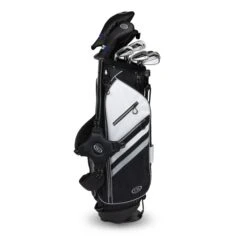 Left Hand TS5-66 10 Club Stand Set Graphite, Black/White Bag -Golf Gear Shop 19153 AltA
