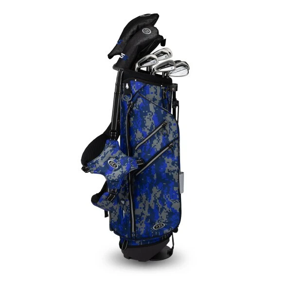 Left Hand TS5-66 10 Club Stand Set Graphite, Blue Camo Bag 5 Left Hand TS5-66 10 Club Stand Set Graphite, Blue Camo Bag - Image 5
