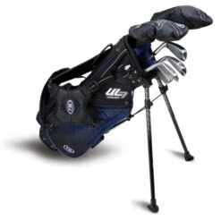 Left Hand UL7-45 6 Club Stand Set, Black/Blue