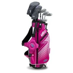Right Hand UL7-45 6 Club Stand Set, Pink/White 7 Right Hand UL7-45 6 Club Stand Set, Pink/White -Golf Gear Shop 22106 AltA 1