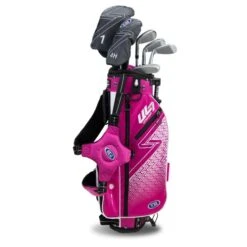 Left Hand UL7-45 6 Club Stand Set, Pink/White -Golf Gear Shop 22106 AltA