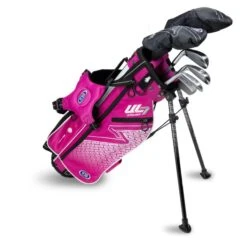 Left Hand UL7-45 6 Club Stand Set, Pink/White
