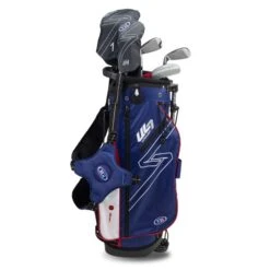 Left Hand UL7-48 5 Club Stand Set, Navy/Red -Golf Gear Shop 23102 AltA
