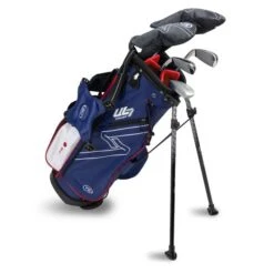 Left Hand UL7-48 5 Club Stand Set, Navy/Red