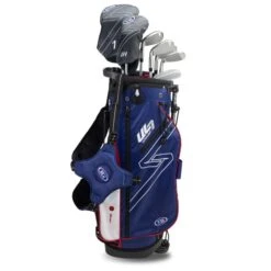 Left Hand UL7-48 7 Club Stand Set, Navy/Red -Golf Gear Shop 23105 AltA 1