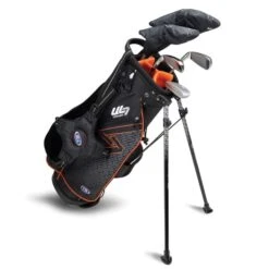 Left Hand UL7-51 5 Club Stand Set, Black/Orange