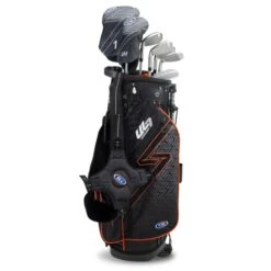 Right Hand UL7-51 7 Club Stand Set, Black/Orange -Golf Gear Shop 24104 AltA 1