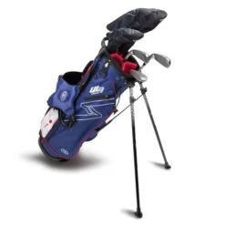 Left Hand UL7-57 5 Club Stand Set, Navy/Red
