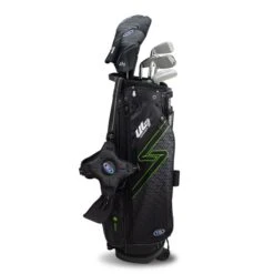 Left Hand UL7-57 7 Club Stand Set, Black/Green -Golf Gear Shop 26104 AltA
