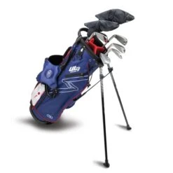 Left Hand UL7-57 7 Club Stand Set, Navy/Red