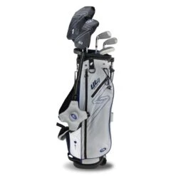 Left Hand UL7-60 5 Club Stand Set, Silver/Navy -Golf Gear Shop 27102 AltA