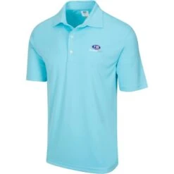 USKG Mens Solid ML75 Polo, Aqua Air