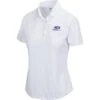 USKG Womens Solid ML75 Polo, Classic White