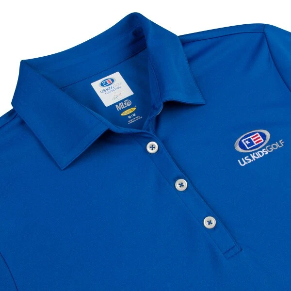 USKG Womens Solid ML75 Polo, Maritime Blue 2 USKG Womens Solid ML75 Polo, Maritime Blue - Image 2