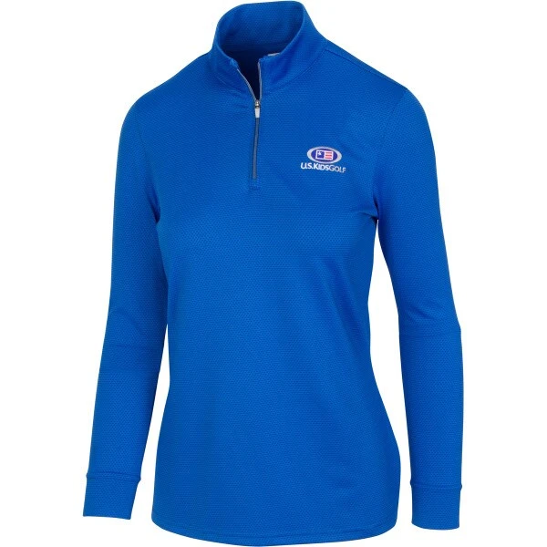 USKG Womens Textured Pullover, Maritime Blue 1 USKG Womens Textured Pullover, Maritime Blue