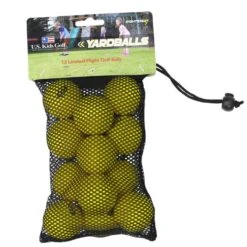 Yard Ball 12-Ball Pack In Mesh Bag Yellow -Golf Gear Shop 46305 AltA
