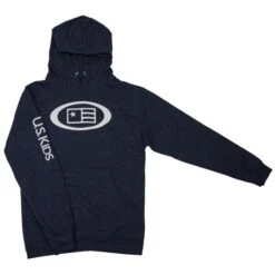 U.S. Kids Hoodie, Navy -Golf Gear Shop USKHoodie AltB